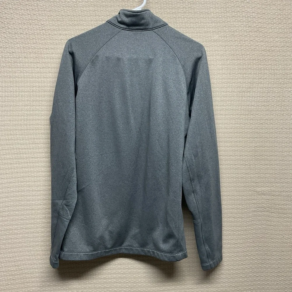 THE NORTH FACE Men's L CANYONLANDS 1/2 ZIP Hardface‎ Fleece Pullover Gray Yellow